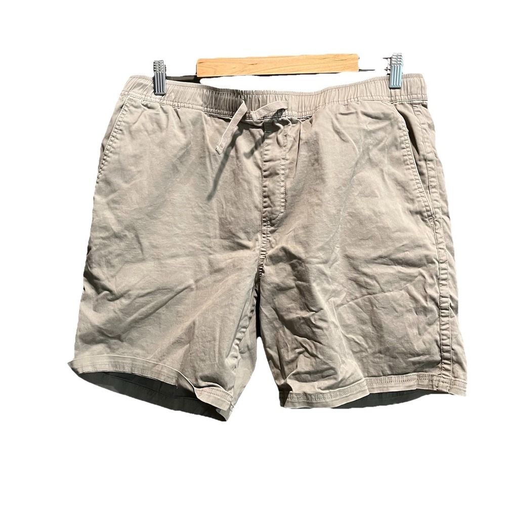 Katin Beige Drawstring Men's Pull On Chino Shorts Size XL